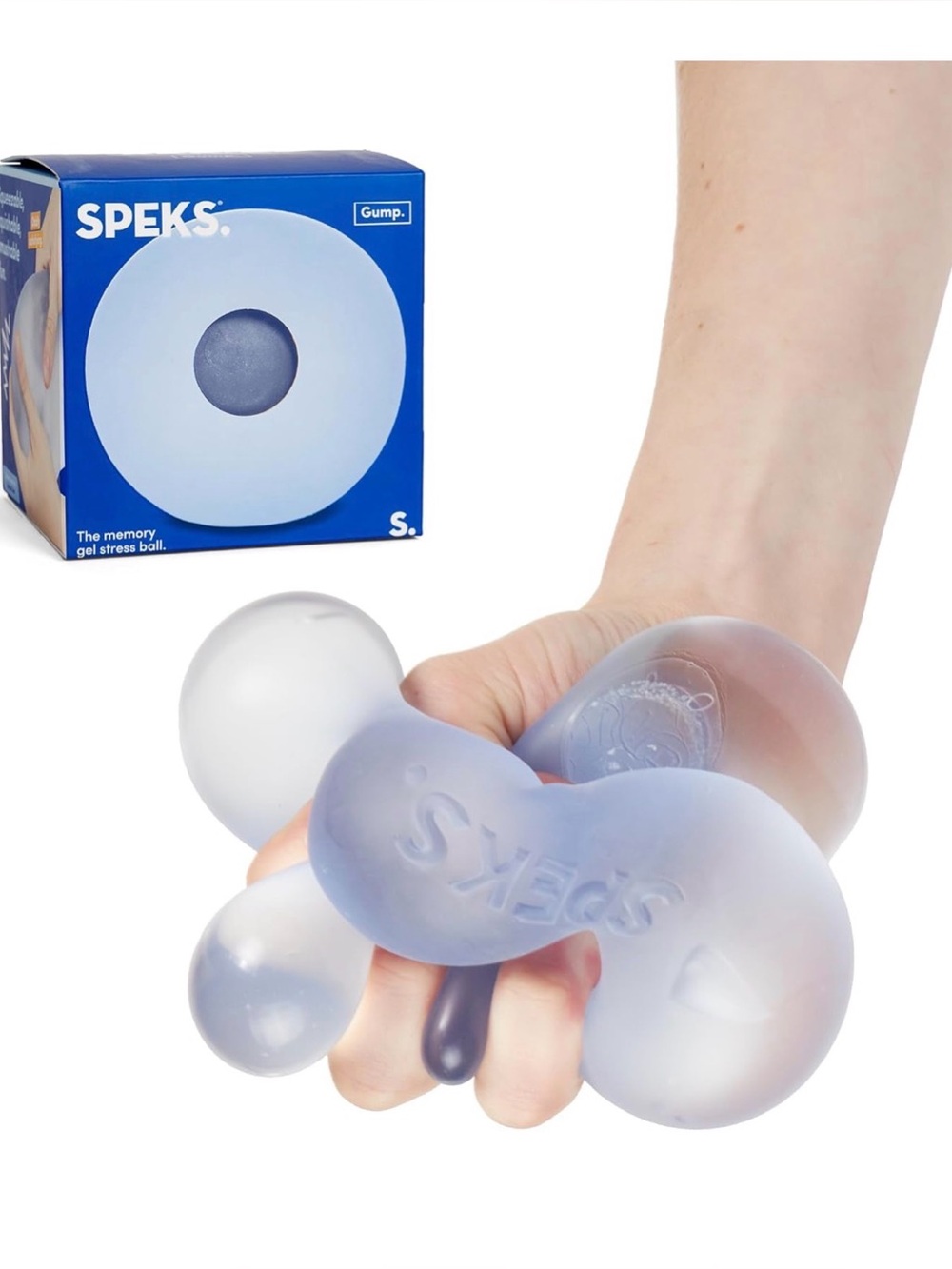 Speks Jumbo Gump Stress Balls Ultra Soft Squishy Fidget Sensory Dew Blue
